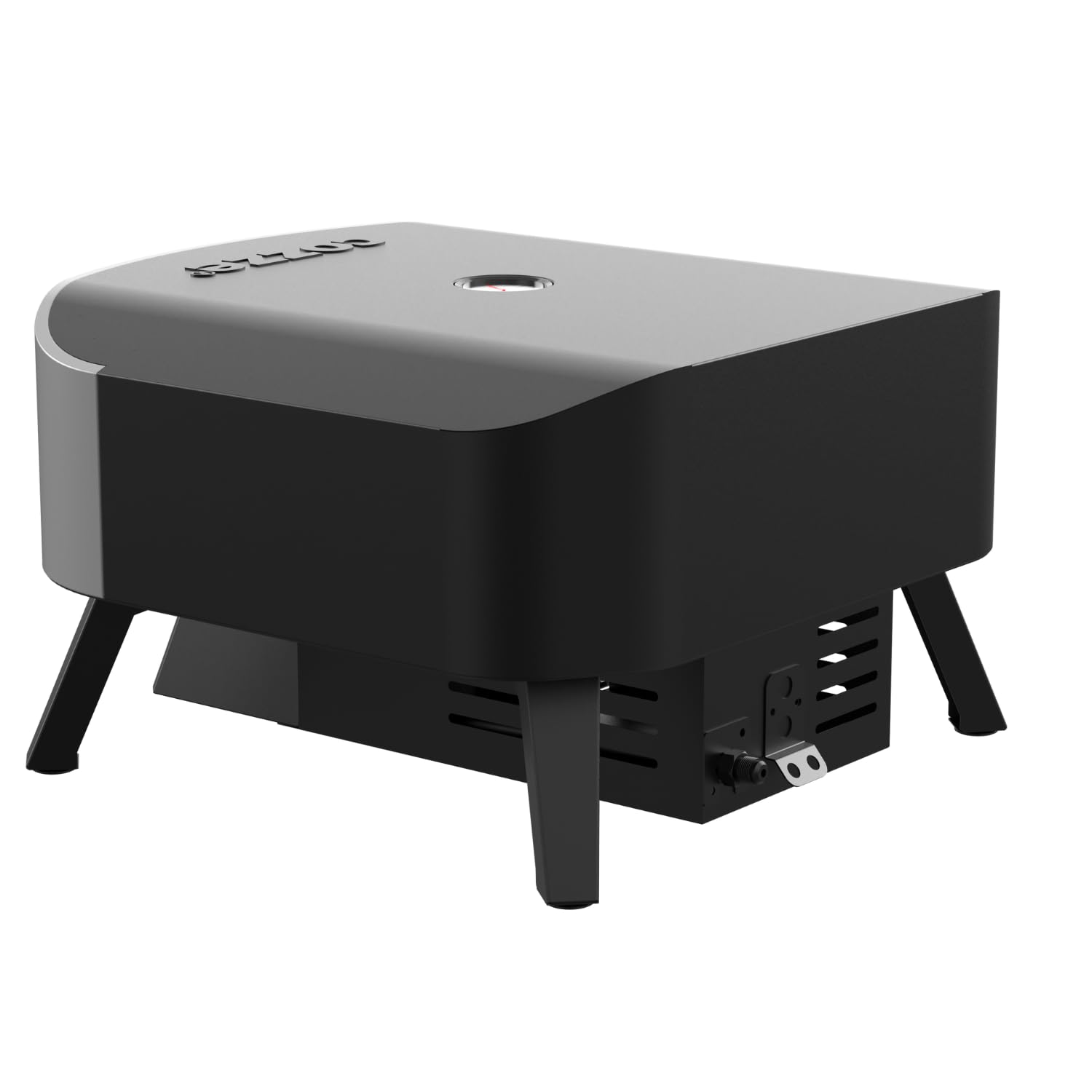 COZZE Mini Pizzaofen Gas 13 Zoll - Kompakter Pizza Ofen Gas Outdoor (50mbar) - Tisch Pizzaofen mit Regulator für kleine Pizzen